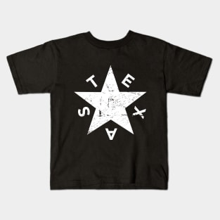 Distressed Lone Star of Texas Pride Kids T-Shirt